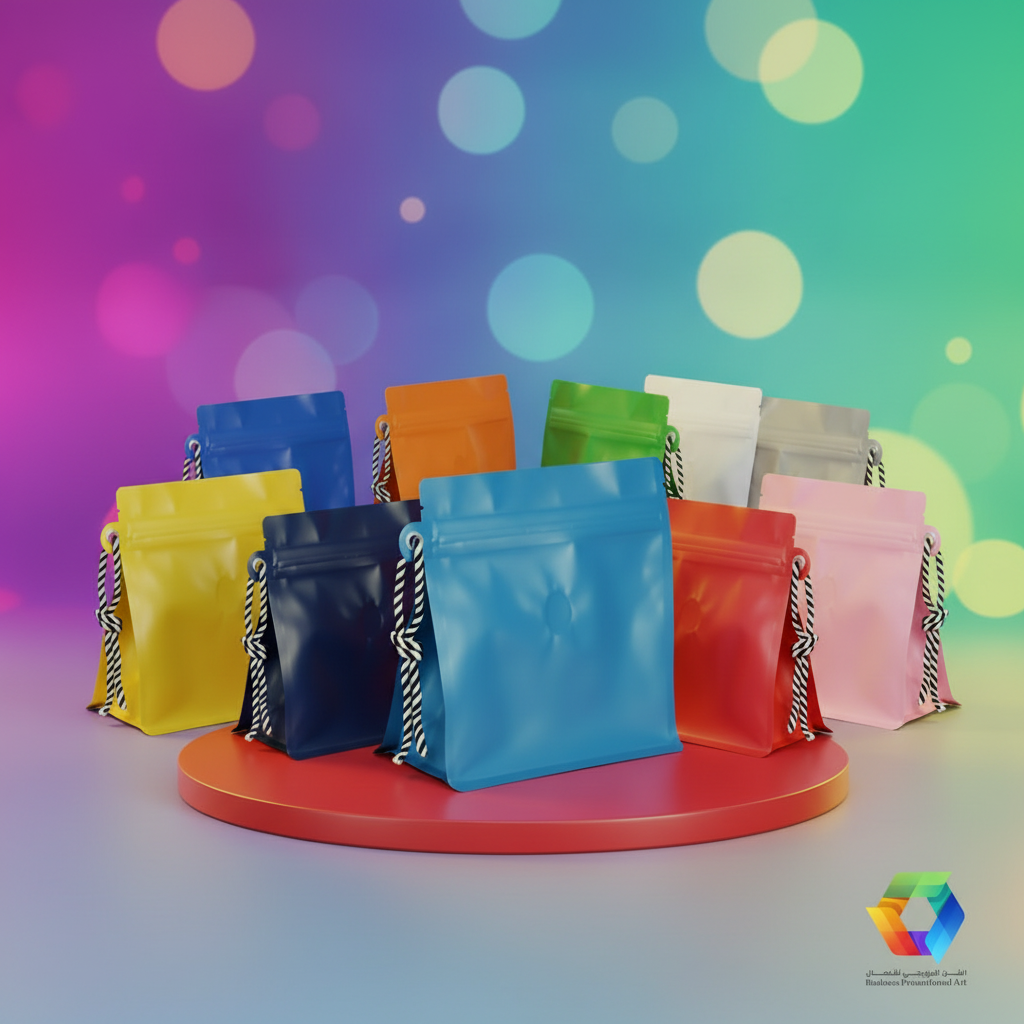 3D Flat Bottom Mini Pouch with Side Handle