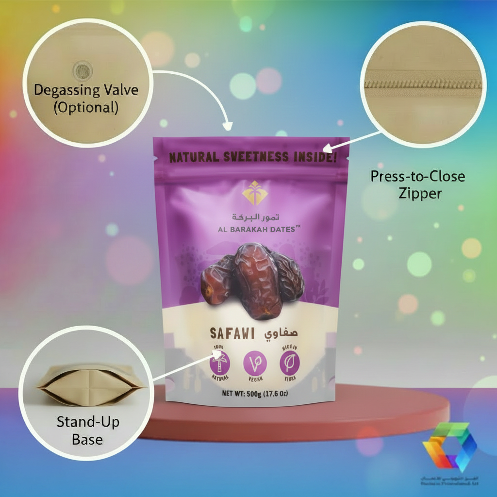 Custom Printed Doypack Stand-Up Pouches – Bulk Wholesale