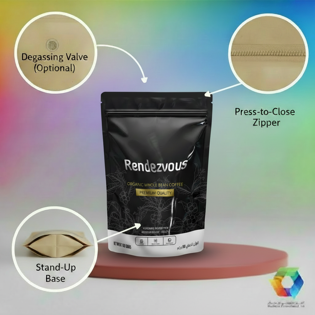 Custom Printed Doypack Stand-Up Pouches – Bulk Wholesale