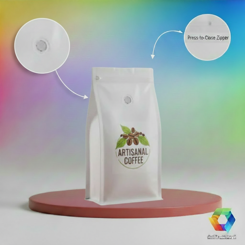 Artisanal Coffee Bag with Valve Callout