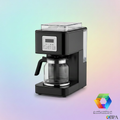 Black Coffee Machine with BPA Logo
