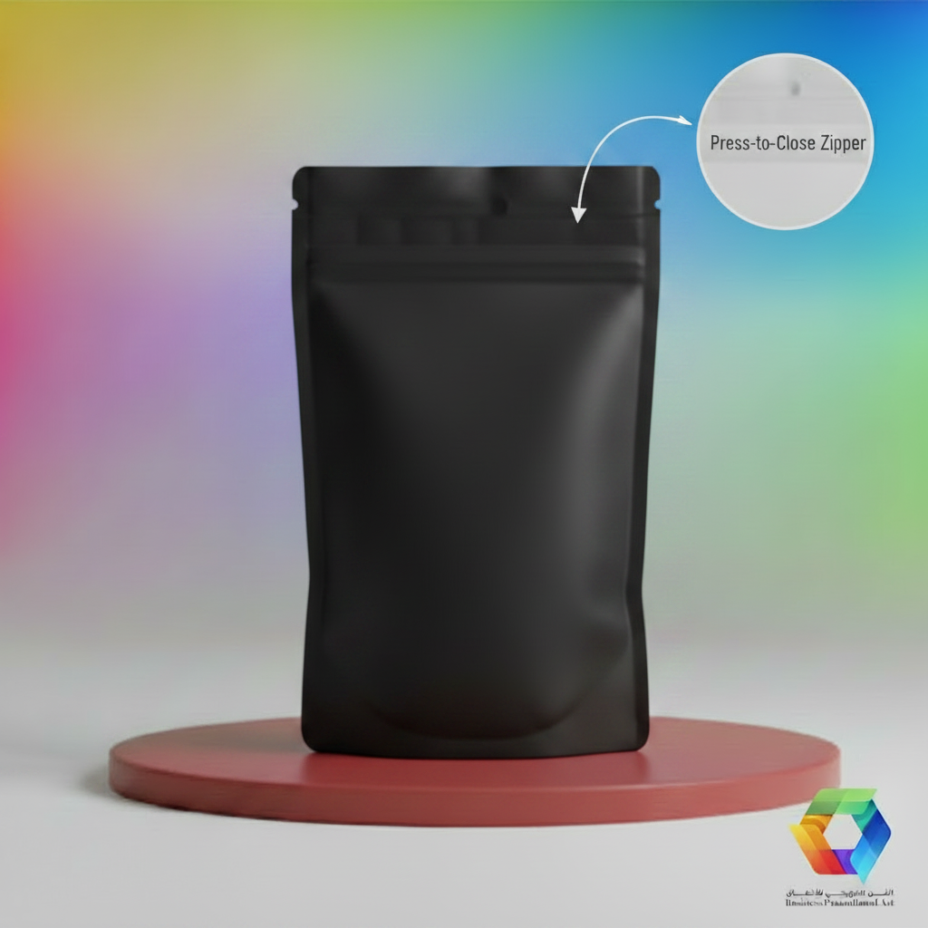 Black Doypack - Zipper Callout