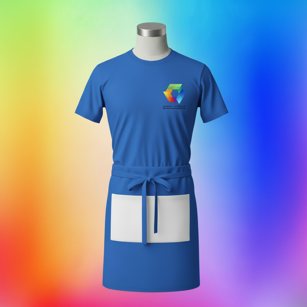 Blue Waiter Uniform - Square