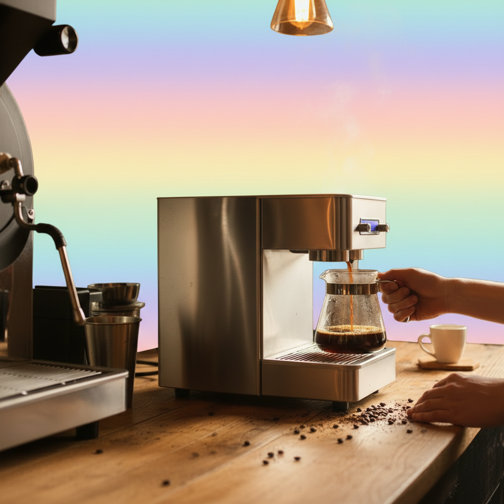 Brewing Machine – In Use with BPA Background