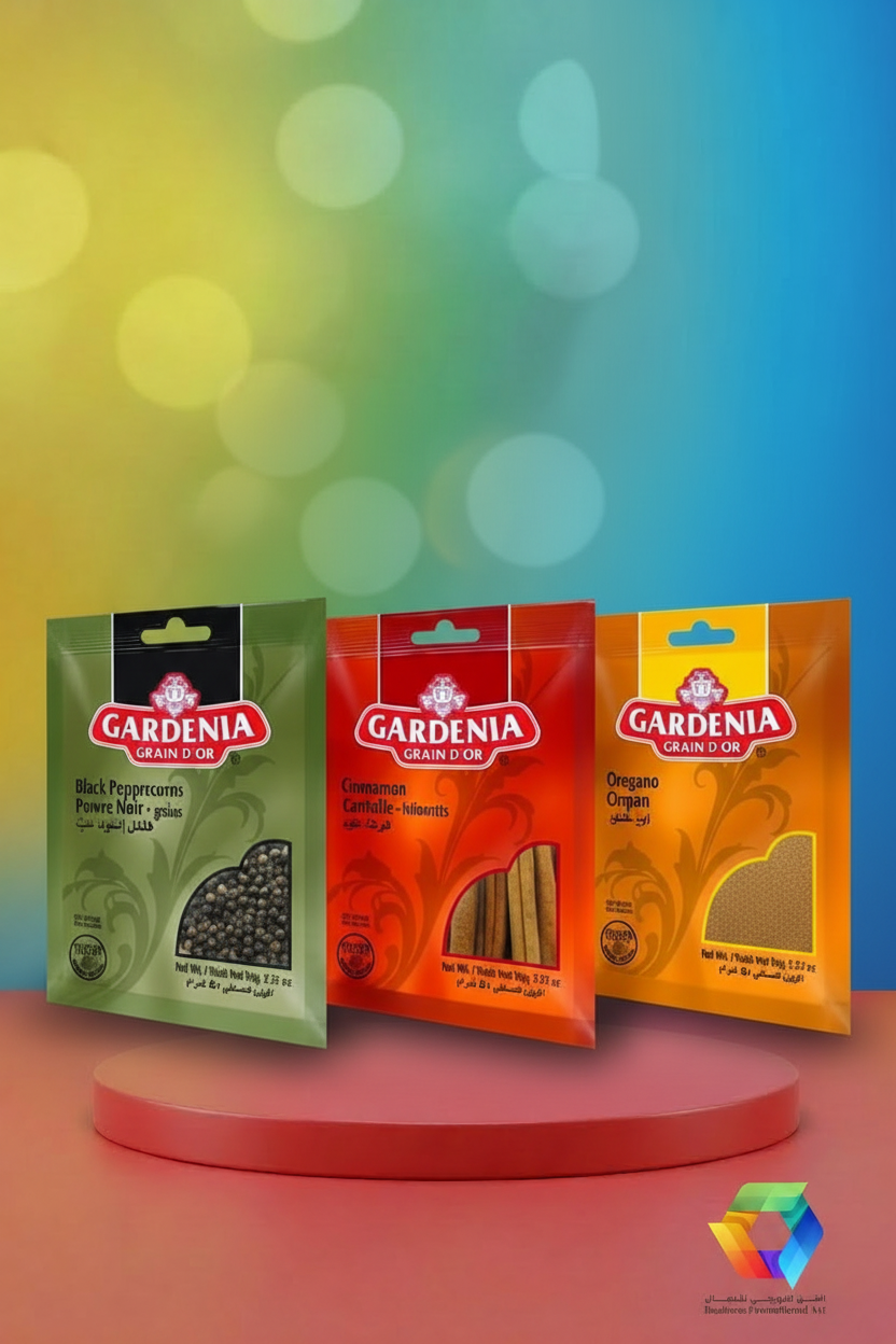 Gardenia Spice Bags - 3-Side Seal - BPA Theme