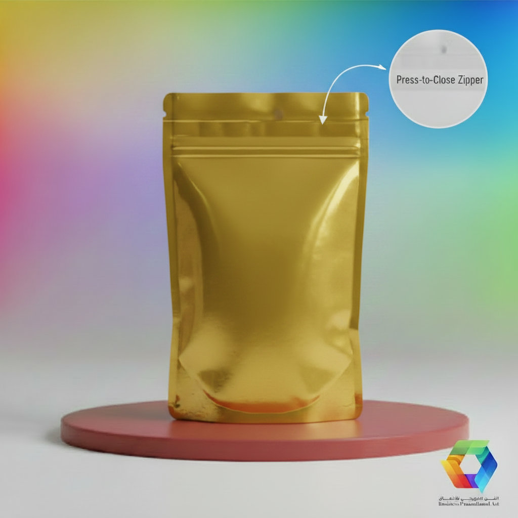 Gold Doypack - Zipper Callout