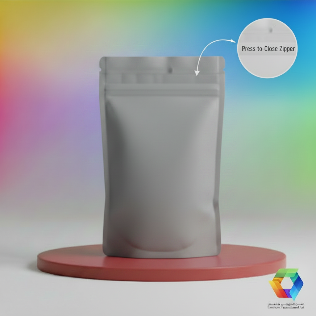 Grey Doypack - Zipper Callout