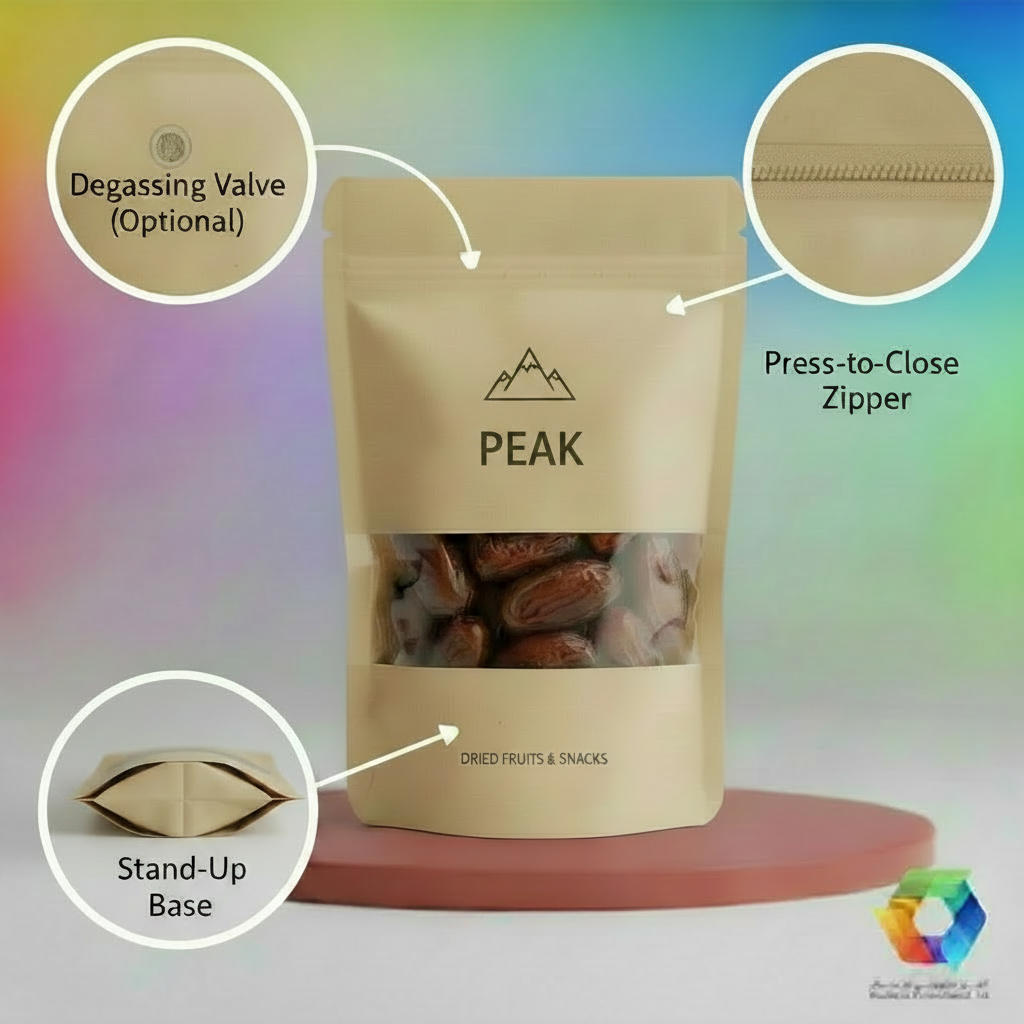 Kraft Doypack - PEAK Logo