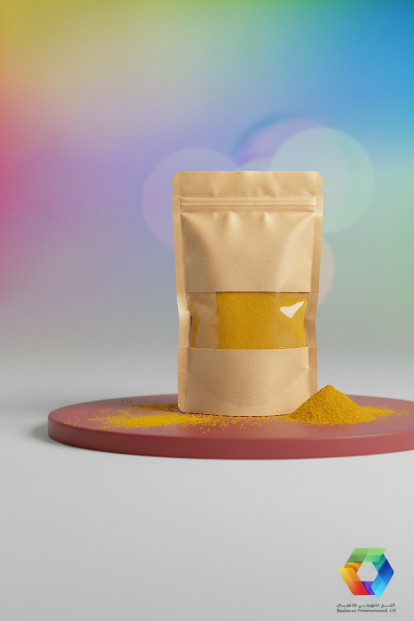 Kraft Window Doypack - Turmeric Powder