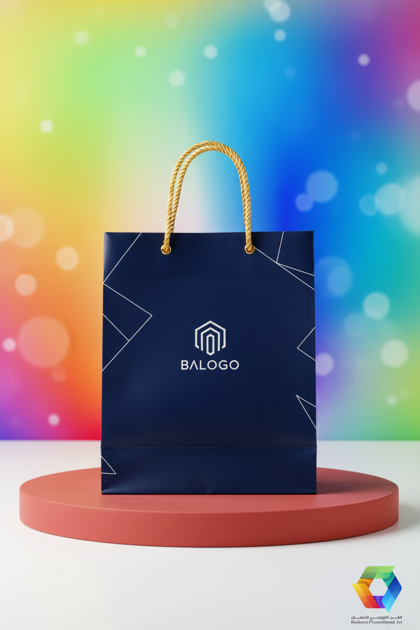 Navy Blue Gift Bag - Front Center