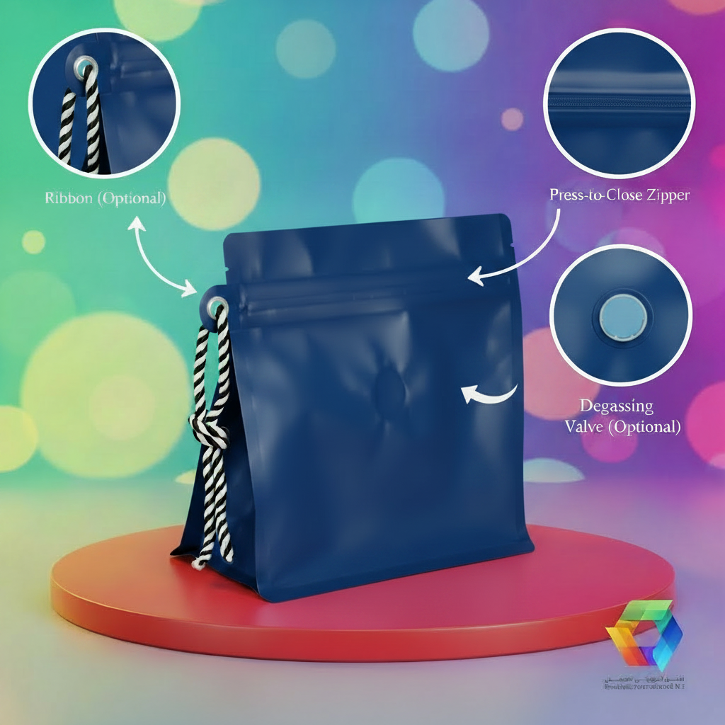 Navy Blue Ribbon Pouch - BPA Theme