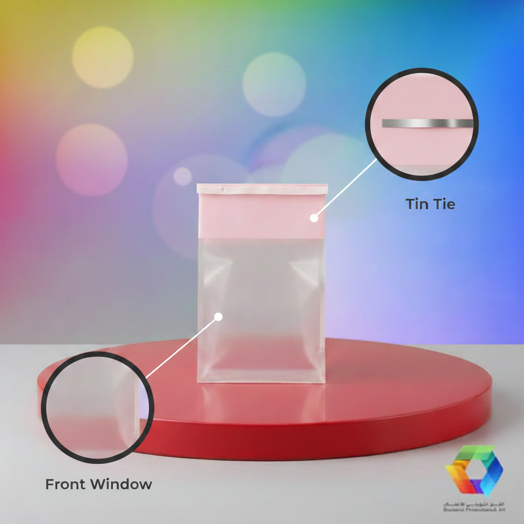 Pink Bread Bag - Tin Tie Fixed