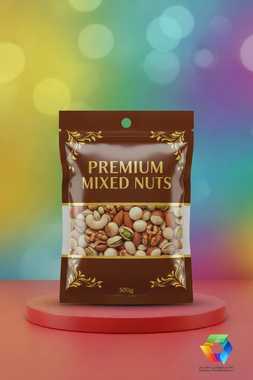Premium Mixed Nuts - 3-Side Seal Flat Pouch - BPA Theme