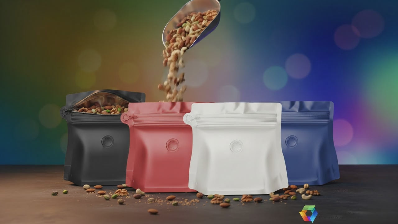 Diamond Shaped Stand-Up Pouch Bag with Degassing Valve – 50pcs Pack | GCC & Middle East Exclusive