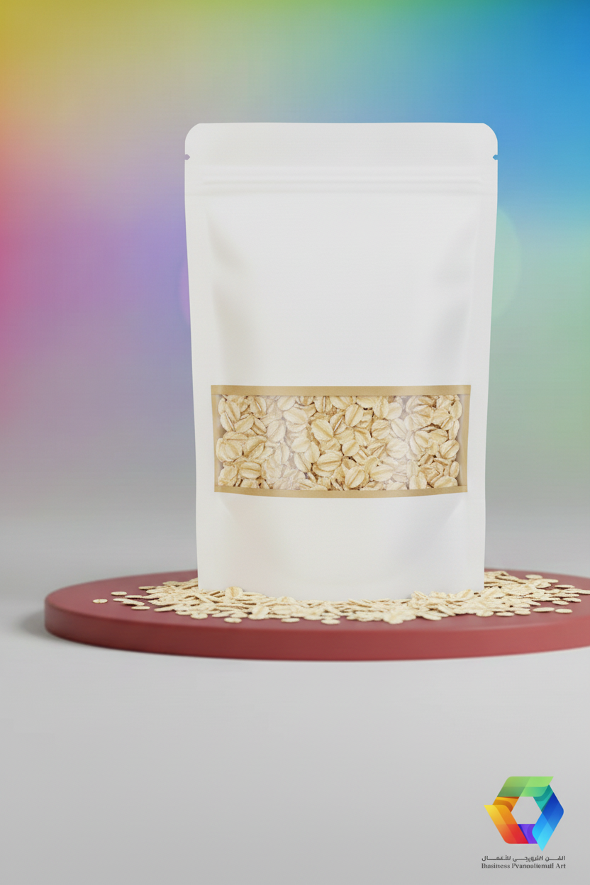 White Doypack - Rolled Oats