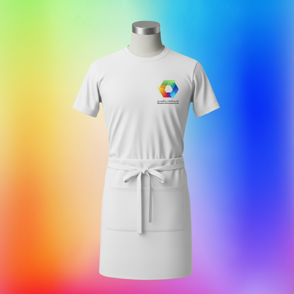 White Waiter Uniform - Square Large